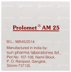 Prolomet Am 25 Tablet 10 Prolomet Am 25 Tablet 10